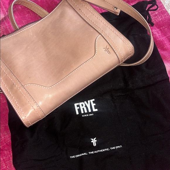 Frye Handbags - Frye Woodrose Pink Leather Crossbody Bag
